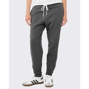 Bella + Canvas 3727 Unisex Joggers Asphalt Grey Sponge Fleece Sweatpants SZ XL